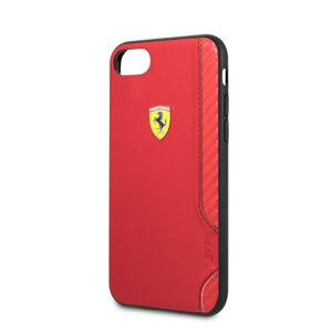 
                FESITHCI8RE Ferrari On Track Rubber Soft Kryt pro iPhone 7/8/SE2020 Red