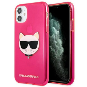 Karl Lagerfeld for iPhone 13 Pro Max 6,7'' KLHCP13XCHTRP pink hard case Glitter Choupette Fluo