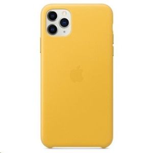 MX0A2ZM/A Apple Kožený Kryt pro iPhone 11 Pro Max Lemon (Pošk. Balení)