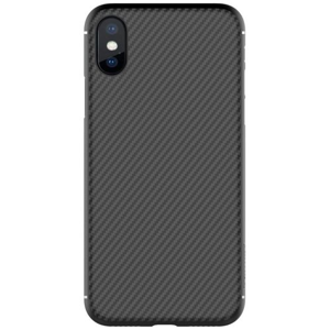 
                Nillkin Synthetic Fiber Ochranný Zadní Kryt Carbon Black pro iPhone X/XS