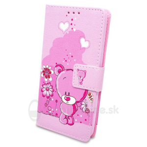 
                Puzdro Fancy Teddy Bear Book iPhone 5/5s/SE - ružové