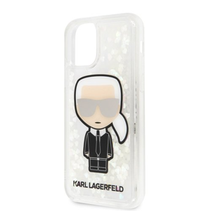 
                Puzdro Karl Lagerfeld pre iPhone 11 KLHCN61LGIRKL silikónové s trblietkami, zlaté