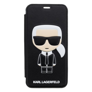 
                Puzdro Karl Lagerfeld pre iPhone X KLFLBKPXIKPUBK knižkové, čierne