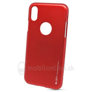 Puzdro Mercury i-Jelly TPU iPhone X/Xs - červené