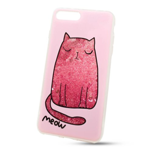 
                Puzdro Shimmer Design TPU iPhone 7 Plus/8 Plus - mačka