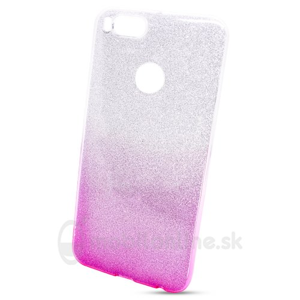 
                Puzdro Shine Shimmer TPU Xiaomi Mi A1 - ružovo-strieborné